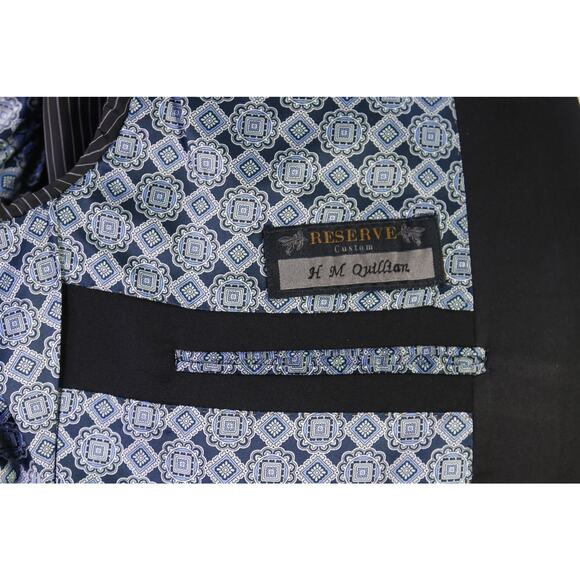 Jos A Bank Reserve Black 2-Btn Tuxedo Formal Dinner Jacket Blazer Wool 46L - Picture 11 of 12